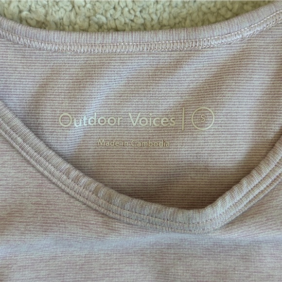 EUC OUTDOOR VOICES LAVENDER PINK CROP TOP BRA - Picture 2 of 3